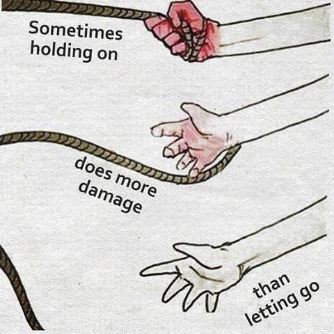 What are you letting go of?
